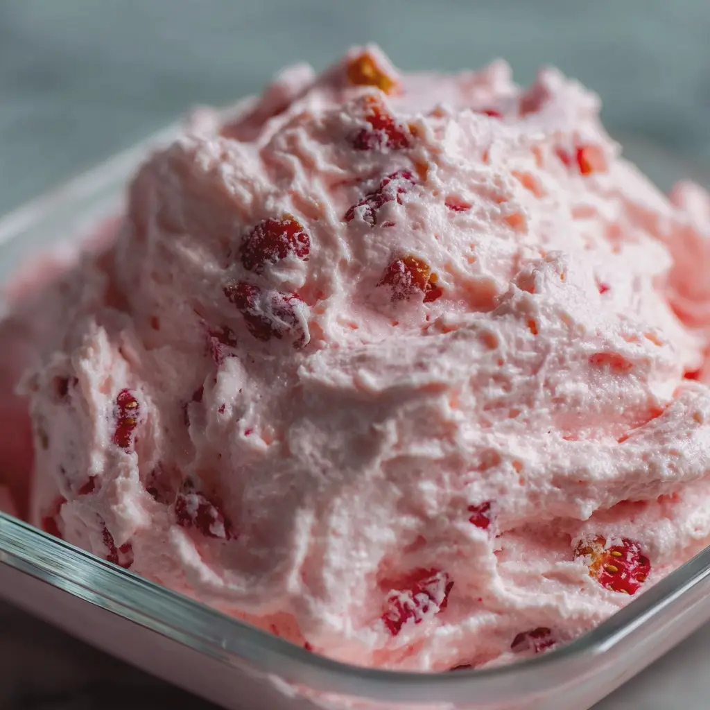 4-Ingredient Frozen Strawberry Fluff