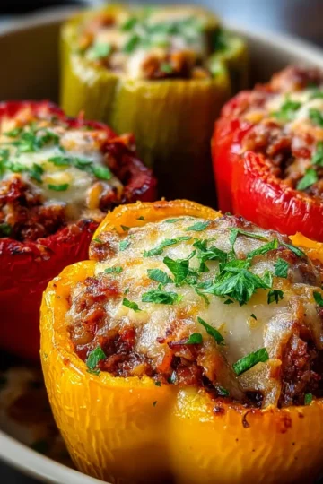 Stuffed Bell Peppers with Beef
